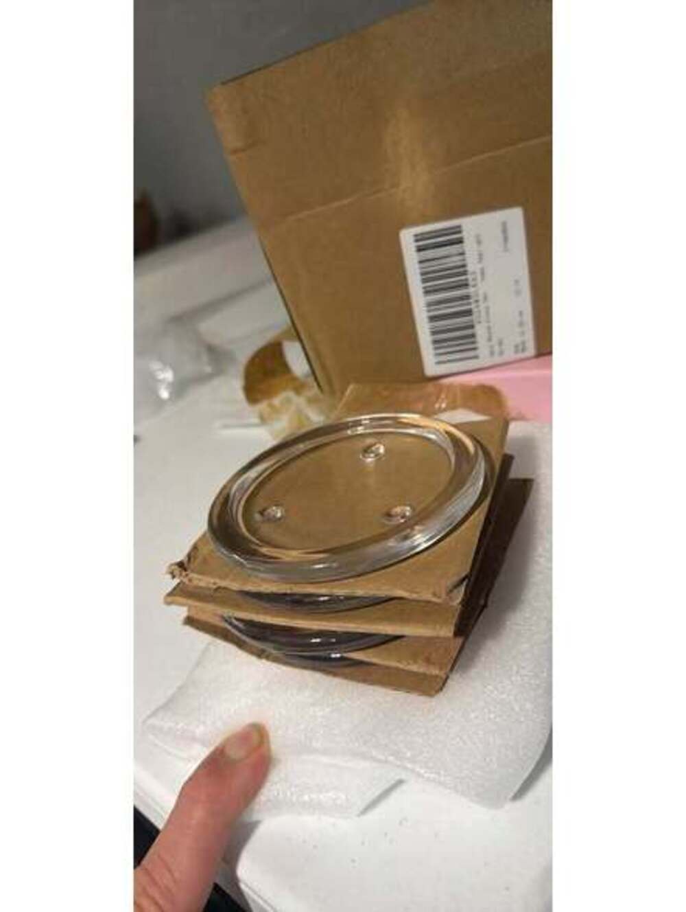 4-Piece Round Glass Candle Tealight Holders